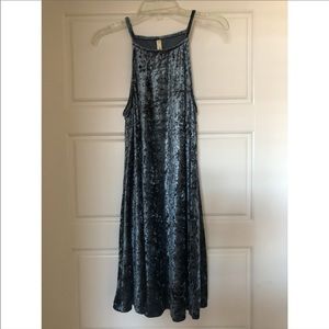 Velvet blue dress